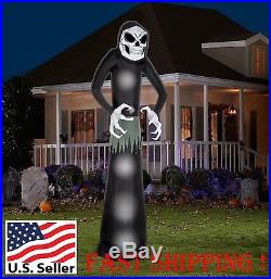 Animated Reaper 12' Inflatable Halloween Huge Giant Outdoor Decoration Airblown