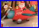 Animated Santa in Air Plane Airblown Inflatable Decoration 7 feet New