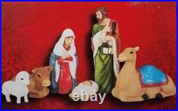 BRAND NEW 6 PC NATIVITY SCENE Blow Mold Yard Decoration 3 Ft High