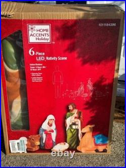 BRAND NEW 6 PC NATIVITY SCENE Blow Mold Yard Decoration 3 Ft High