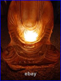 BUDDHA life sized FIBERGLASS PLASTIC blown mold BEAUTIFUL Buddhism SYMBOL glow