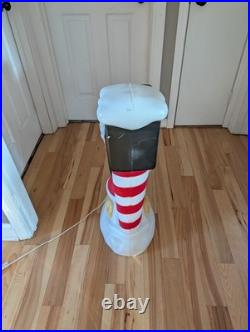 B. Vintage 34 General Foam Santa Elf Mailbox Post Christmas Blow Mold Decor