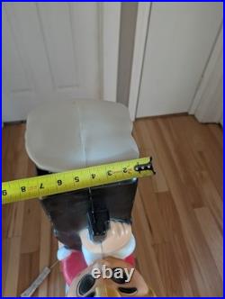 B. Vintage 34 General Foam Santa Elf Mailbox Post Christmas Blow Mold Decor