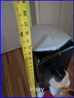 B. Vintage 34 General Foam Santa Elf Mailbox Post Christmas Blow Mold Decor