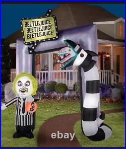 Beetlejuice 10.5' Giant Airblown Inflatable Archway Halloween Keaton Gemmy