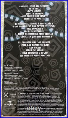 Beetlejuice Ground Breaker Carousel 12 Ft Inflatable Halloween Lights Up