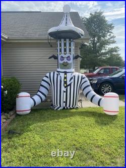 Beetlejuice Ground Breaker Carousel 12 Ft Inflatable Halloween Lights Up
