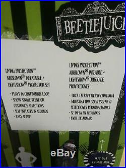 Beetlejuice Sandworm Tombstone Living Projection Inflatable Halloween Gemmy