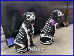 Black Lab Halloween Dog Blow Mold 2024 Home Depot Labrador 2.5 Ft Glow in Dark