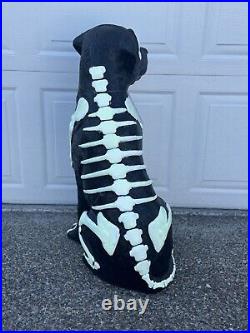 Black Lab Halloween Dog Blow Mold 2024 Home Depot Labrador 2.5 Ft Glow in Dark