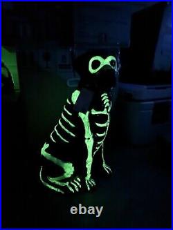 Black Lab Halloween Dog Blow Mold 2024 Home Depot Labrador 2.5 Ft Glow in Dark