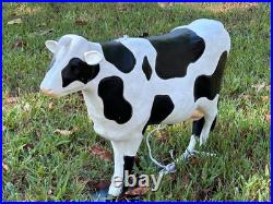 Black & White Cow Nativity Blow Mold l Union Don Featherstone