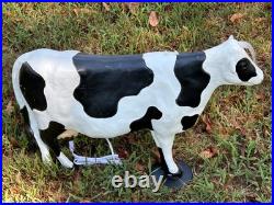Black & White Cow Nativity Blow Mold l Union Don Featherstone