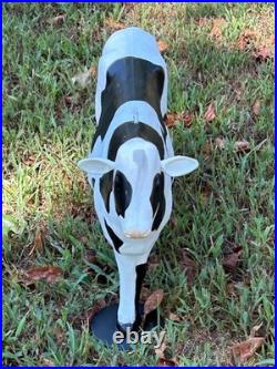 Black & White Cow Nativity Blow Mold l Union Don Featherstone