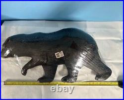 Blow Mold 1995 Polar Bear Don Featherstone & Cart Planter Union Products Vintage