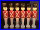 Blow Mold Christmas Light Up Toy Soldiers White Boots General Foam 30 Lot of 6