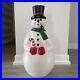 Blow Mold Frosty Snowman Pipe Top Hat Christmas Decoration General Foam Vtg 34