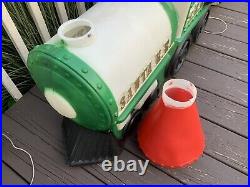 Blow Mold General Foam Santa Train Railroad R. R. & Toy Tender Car
