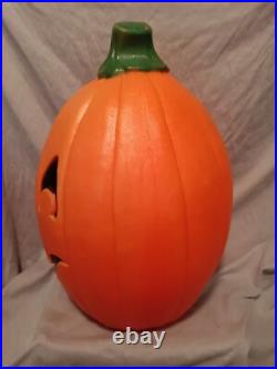 Blow Mold Halloween Pumpkin Don Featherstone 22 Tall