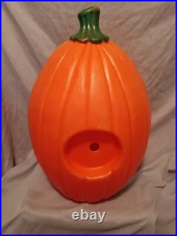 Blow Mold Halloween Pumpkin Don Featherstone 22 Tall