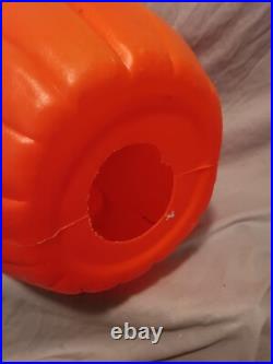 Blow Mold Halloween Pumpkin Don Featherstone 22 Tall