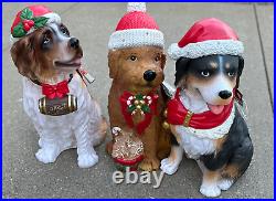 Blow Mold LED 2.5 FT Christmas St Bernard Dog Bernese Mountain Golden Doddle