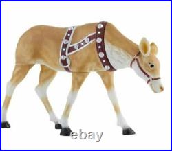 Blow Mold LED Lighted Feeding Reindeer 4ft Christmas Xmas Outdoor FREE SHIPPING