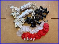 Blow Mold Light Cords LARGE LOT OF 20 White Red Plates Screws Collectors Sale