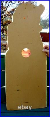 Blow Mold Light Up Scarecrow with Cat & Pumpkin-Rare 1967 Halloween/Thanksgiving