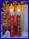 Blow Mold Noel Frosted Tops Nostalgic Christmas Candles Union 39 Lot Of 4