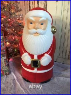 Blow Mold Vintage Santa Drainage Industries New Old Stock 28 Inches