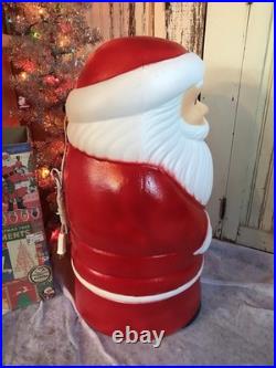 Blow Mold Vintage Santa Drainage Industries New Old Stock 28 Inches