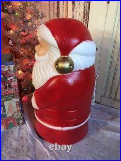 Blow Mold Vintage Santa Drainage Industries New Old Stock 28 Inches