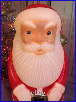 Blow Mold Vintage Santa Drainage Industries New Old Stock 28 Inches