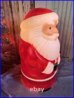 Blow Mold Vintage Santa Drainage Industries New Old Stock 28 Inches