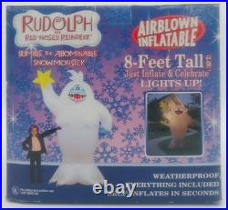 Bumble the Abominable Snowmonster Airblown 8 ft Yard Airblown Inflatable Rudolph
