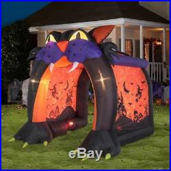 CAT TUNNEL Archway Swirling Kaleidoscope Light Effect Halloween Inflatable NIB