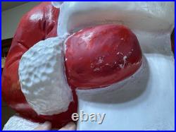 CHRISTMAS BLOW MOLD SANTA CLAUS Large 43 NAUGHTY LIST VINTAGE UNION TESTED