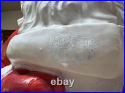 CHRISTMAS BLOW MOLD SANTA CLAUS Large 43 NAUGHTY LIST VINTAGE UNION TESTED
