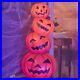 CRACKER BARREL Halloween 2024 3 Foot Stacked Pumpkins Blow Mold Light Up Decor