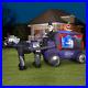 Carriage Hearse with Bride Colossal Inflatable Halloween Yard Decoration Outdoor