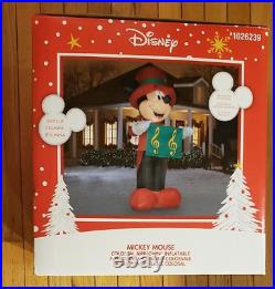 Christmas 14.5' Tall Airblown Inflatable Disney Mickey Mouse Carolling