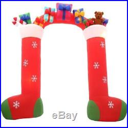 Christmas Air Blown Inflatable Stockings with Gifts Archway 9 1/2