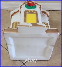 Christmas Blow Mold Church Chapel Light Up Holiday Time Decoration 32 New
