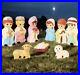Christmas Blow Mold Light-Up Nativity Scene 9pc Set 18 Joseph Mary Baby Jesus