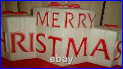 Christmas Blow Mold Spells Out Merry Christmas by Don Featherstone Vintage