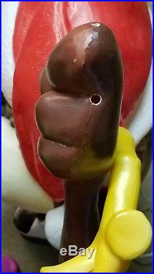 Christmas Blow Mold Taz Outside Lighted Decoration Used Vintage Looney Tunes 40