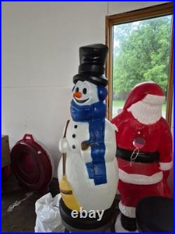 Christmas Frosty Snowman 42 Blow Mold Vintage Never Used Outdoors