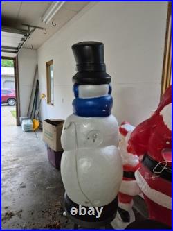 Christmas Frosty Snowman 42 Blow Mold Vintage Never Used Outdoors