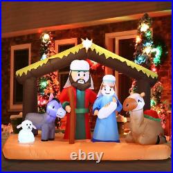 Christmas Inflatable Decoration 6.5 ft Scene Inflatable With Build-in LEDs NEW
